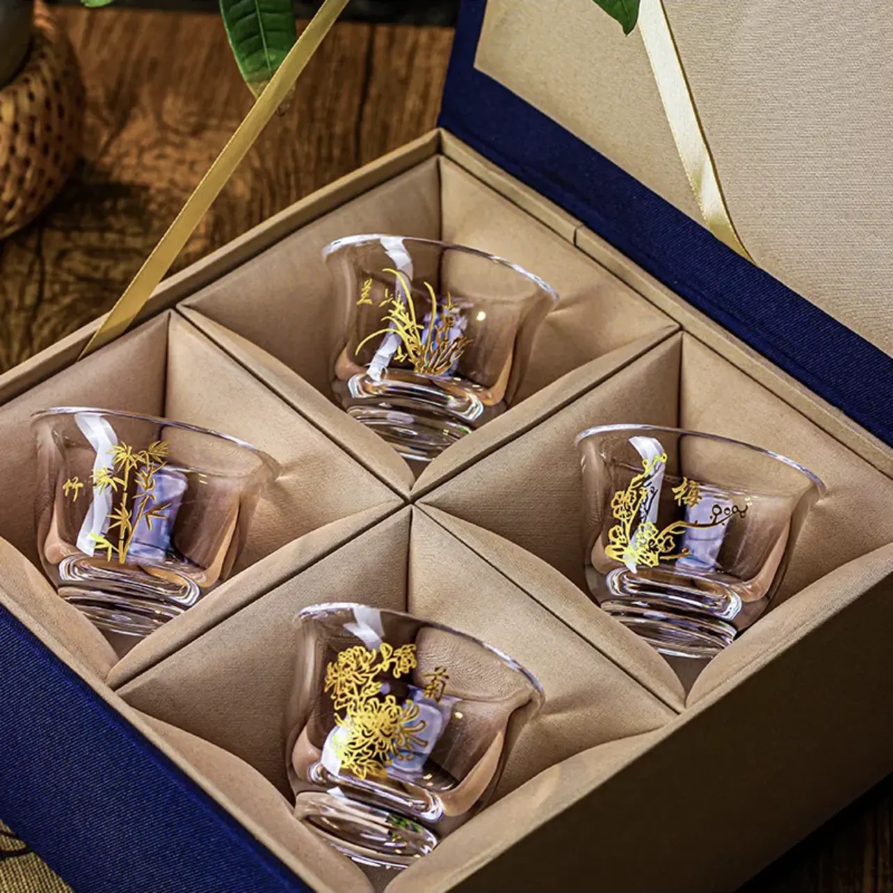 Crystal Glass - Handmade Cup Set of 4 - Gift Package-Crystaltells