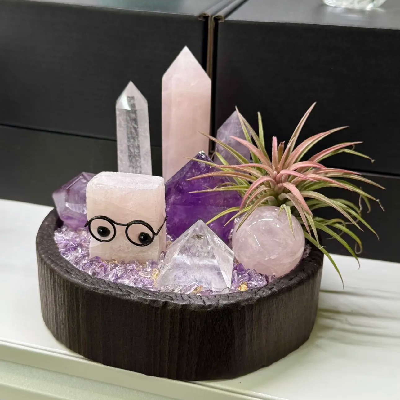 Amethyst | Rose Quartz | Clear Quartz Energy Bowl