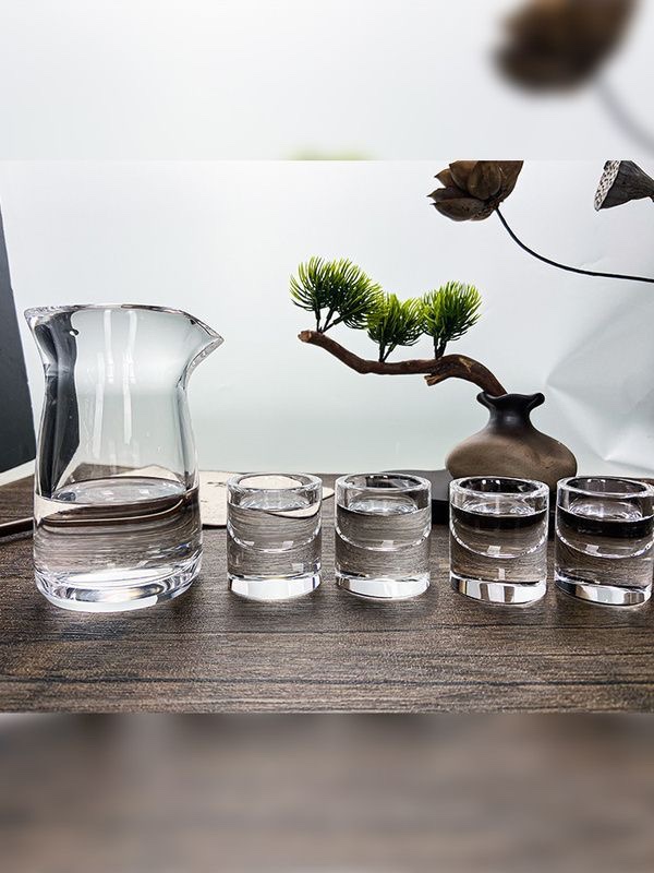 Natural Crystal Decanter & Glass Set — Handcrafted Gemstone Barware Collection