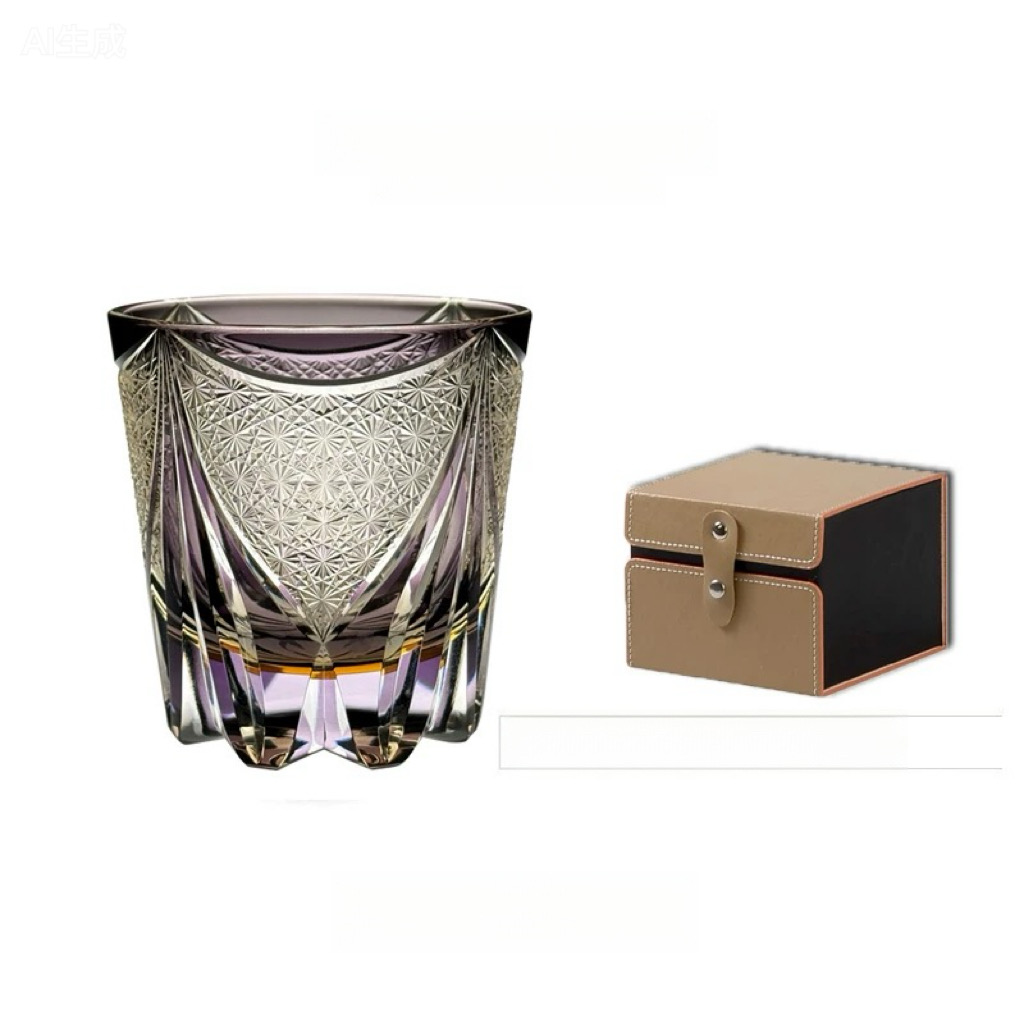 Hand-carved whiskey cup