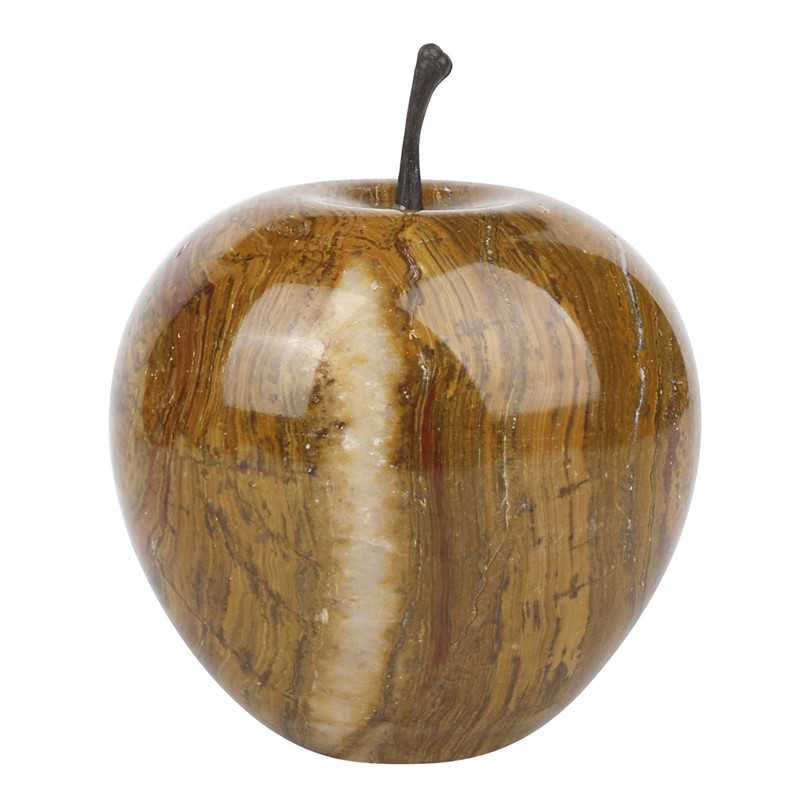 Crystal & Marble apple figurine - home or office decoration