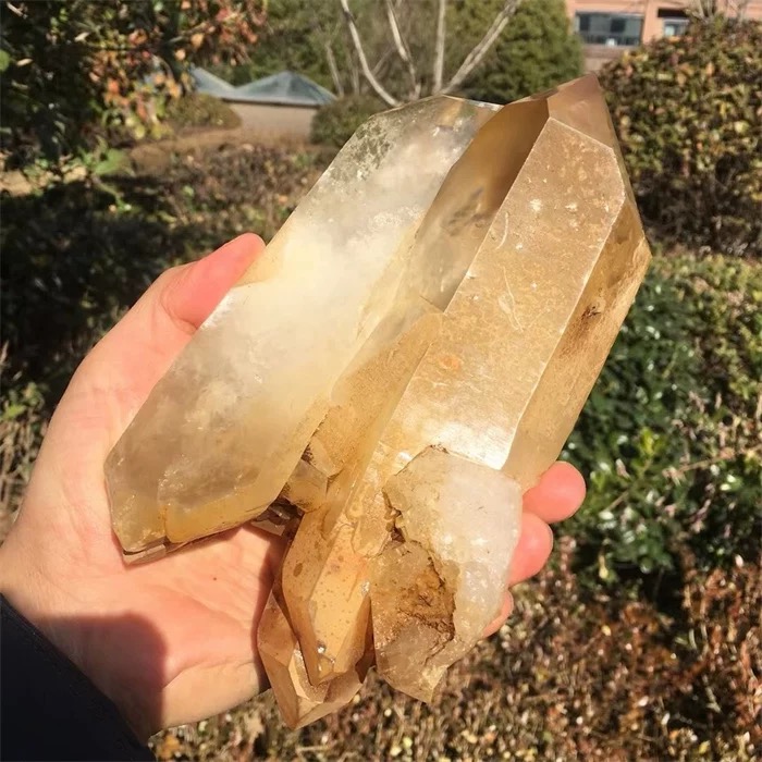 Natural Himalayan Clear Quartz Double Terminated Twin Crystal Rough 3.86 lb
