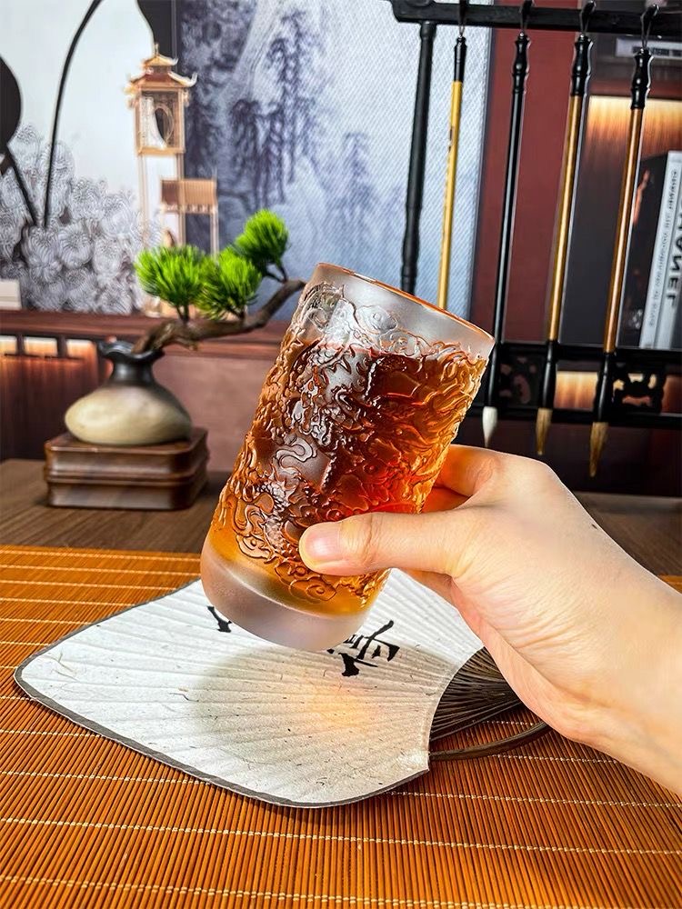 Hand-Carved Natural Raw Crystal Dragon Fair Cup - Solid Clear Quartz Gemstone Tea Pitcher, Artisan Crafted Healing Stone Teaware