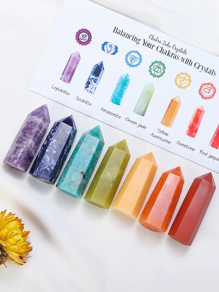 Natural Crystal Column Raw Stone – Decorative Gift Box & Home Decoration