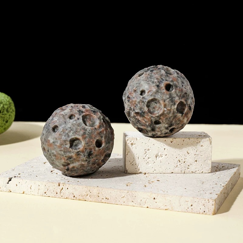 Natural Flame Stone Crystal – Raw Meteorite Surface Gemstone Decor