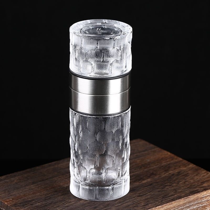 Handcrafted Natural Crystal Cup – Raw Ore, Polished Finish, Detachable Design