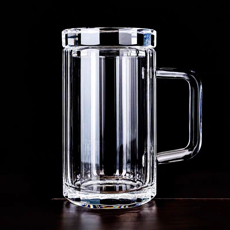 400ml 500ml Hand-Polished Raw Crystal Mug – Thickened Design for Beer, Coffee, and More