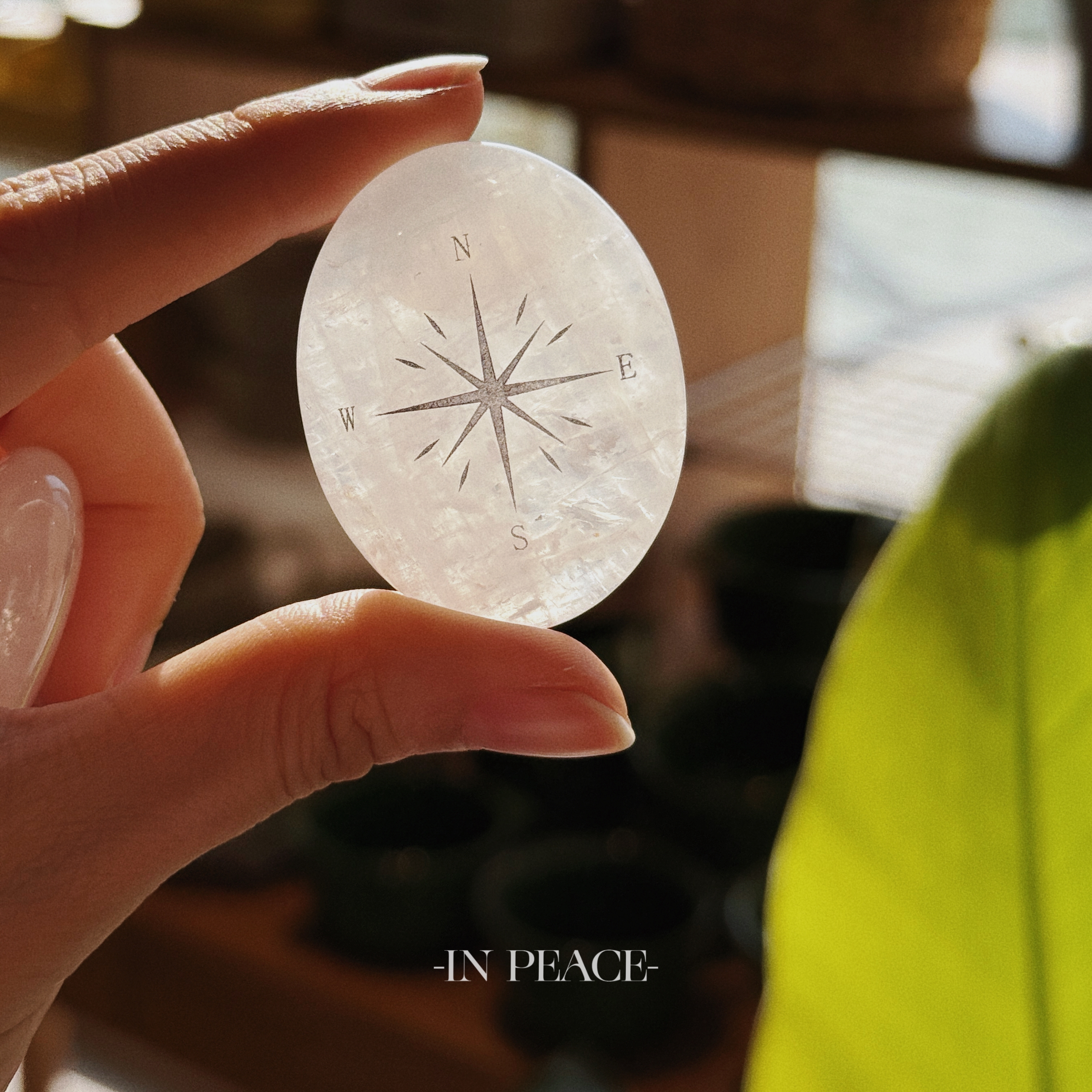 Clear Quartz Compass – Natural Crystal Energy Guide