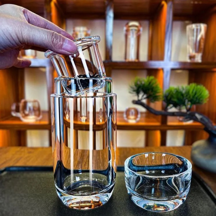 Natural Crystal Tea Cup with Crystal Infuser – Handcrafted Gemstone Tea Mug