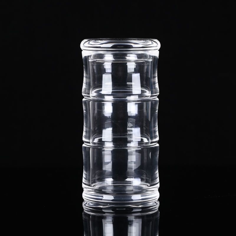 Handcrafted Natural White Crystal Bamboo Cup with Lid