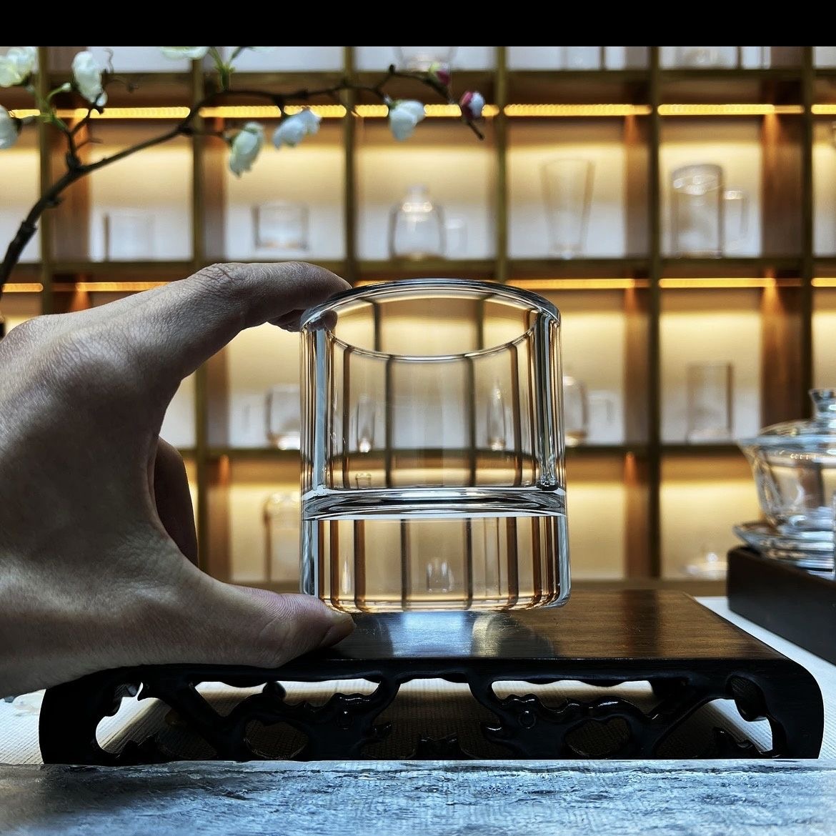 Raw Crystal Whisky Cup – Handcrafted Natural Crystal