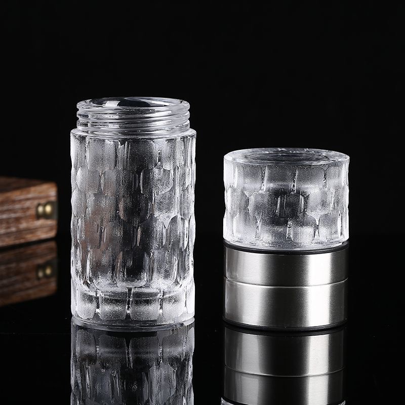 Handcrafted Natural Crystal Cup – Raw Ore, Polished Finish, Detachable Design