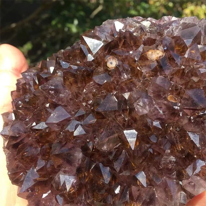 Natural Purple Titanium Quartz Specimen | Raw Crystal Display