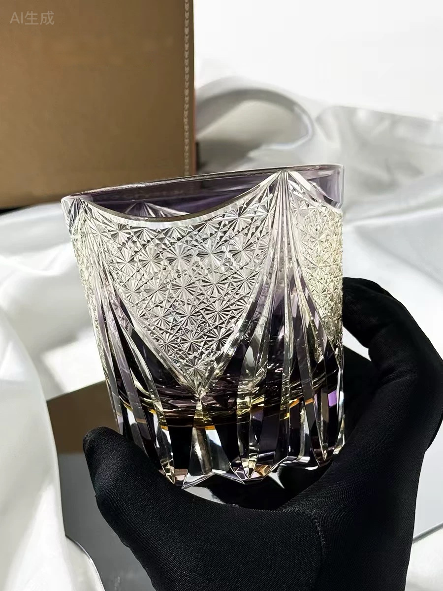 Hand-carved whiskey cup