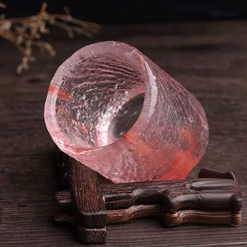 Natural Raw White Crystal Tea Cup & Shot Cup – Hand Carved Clear Quartz Drinking Cup