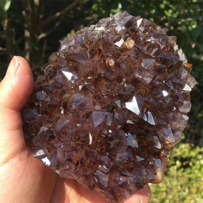 Natural Purple Titanium Quartz Specimen | Raw Crystal Display