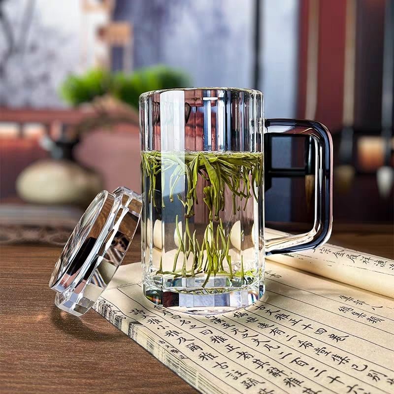 400ml 500ml Hand-Polished Raw Crystal Mug – Thickened Design for Beer, Coffee, and More