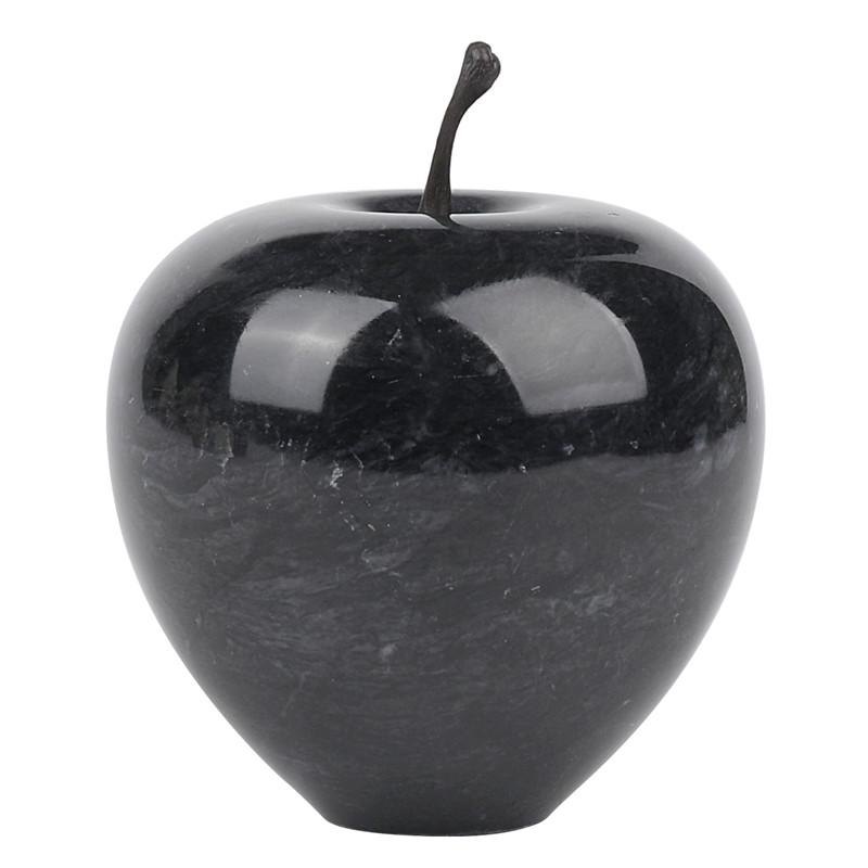 Crystal & Marble apple figurine - home or office decoration