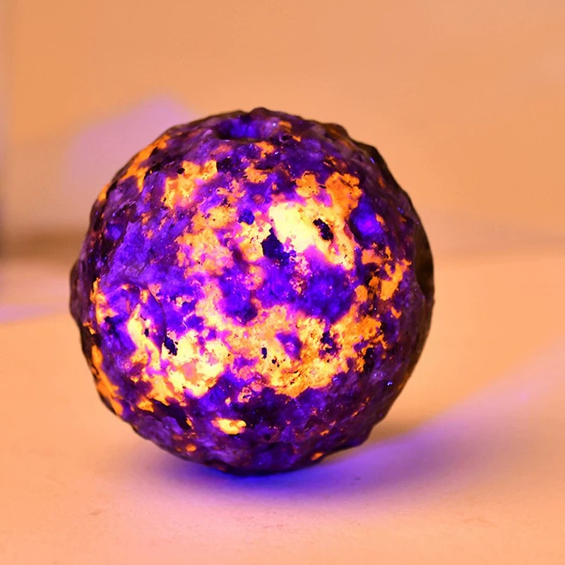 Natural Flame Stone Crystal – Raw Meteorite Surface Gemstone Decor