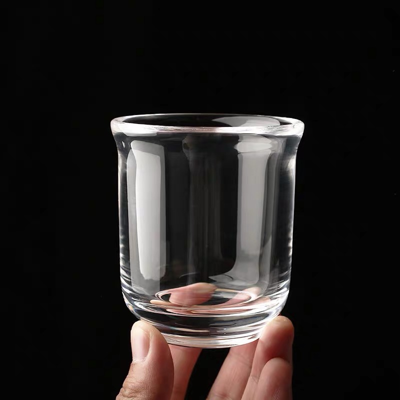 Handcrafted Natural Crystal Cup – Genuine Quartz Drinking Cup for Whiskey, Tea & Everyday Use