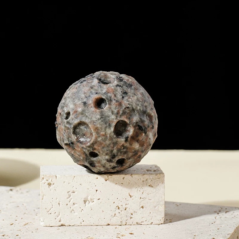 Natural Flame Stone Crystal – Raw Meteorite Surface Gemstone Decor