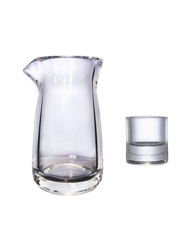 Natural Crystal Decanter & Glass Set — Handcrafted Gemstone Barware Collection