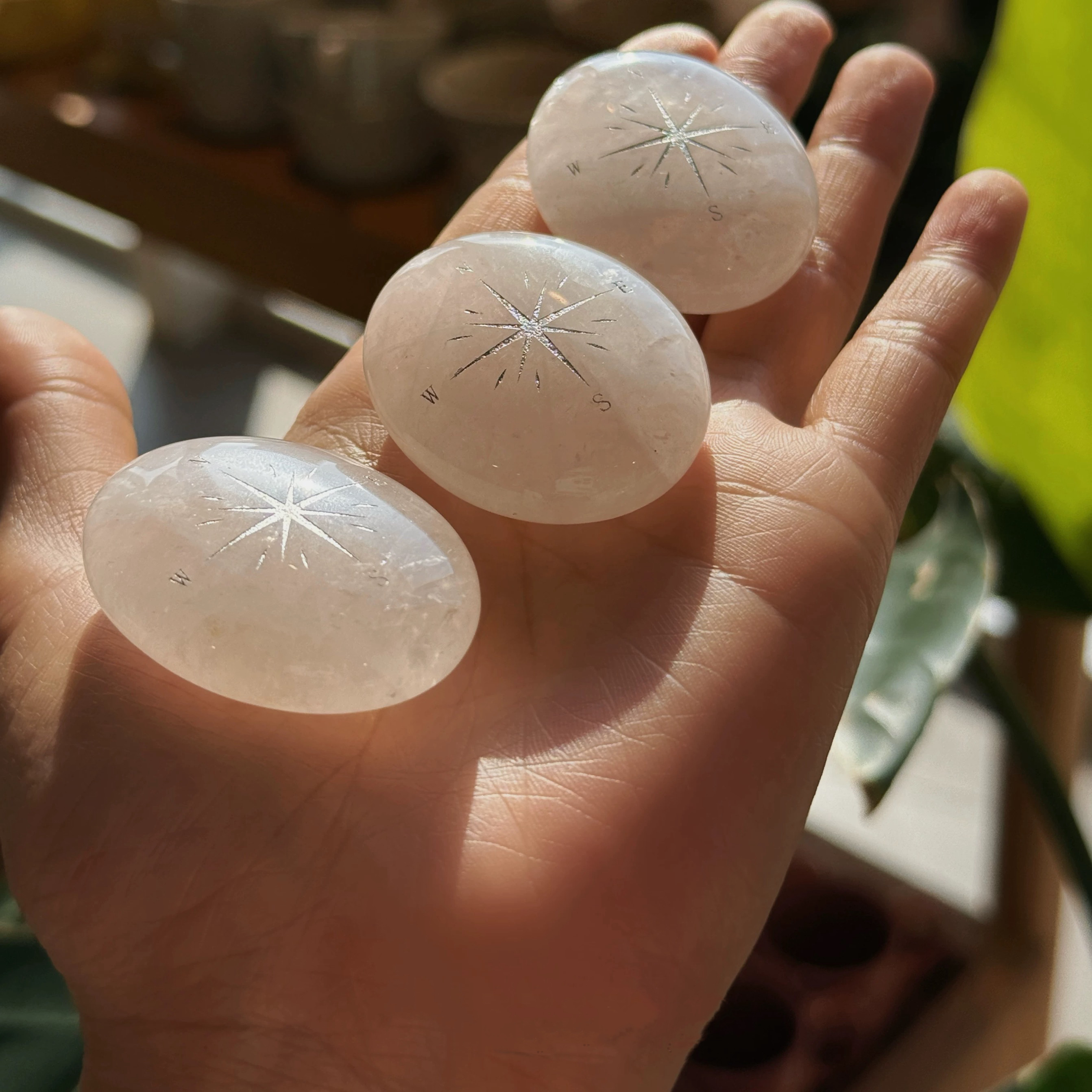 Clear Quartz Compass – Natural Crystal Energy Guide