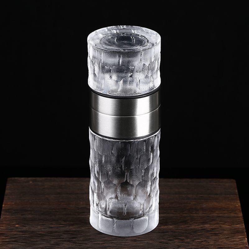 Handcrafted Natural Crystal Cup – Raw Ore, Polished Finish, Detachable Design