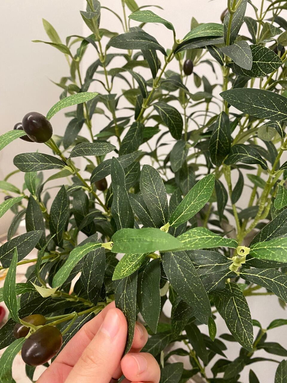 Large Artificial Olive Tree in Pot – Faux Potted Plant for Indoor Home Decor