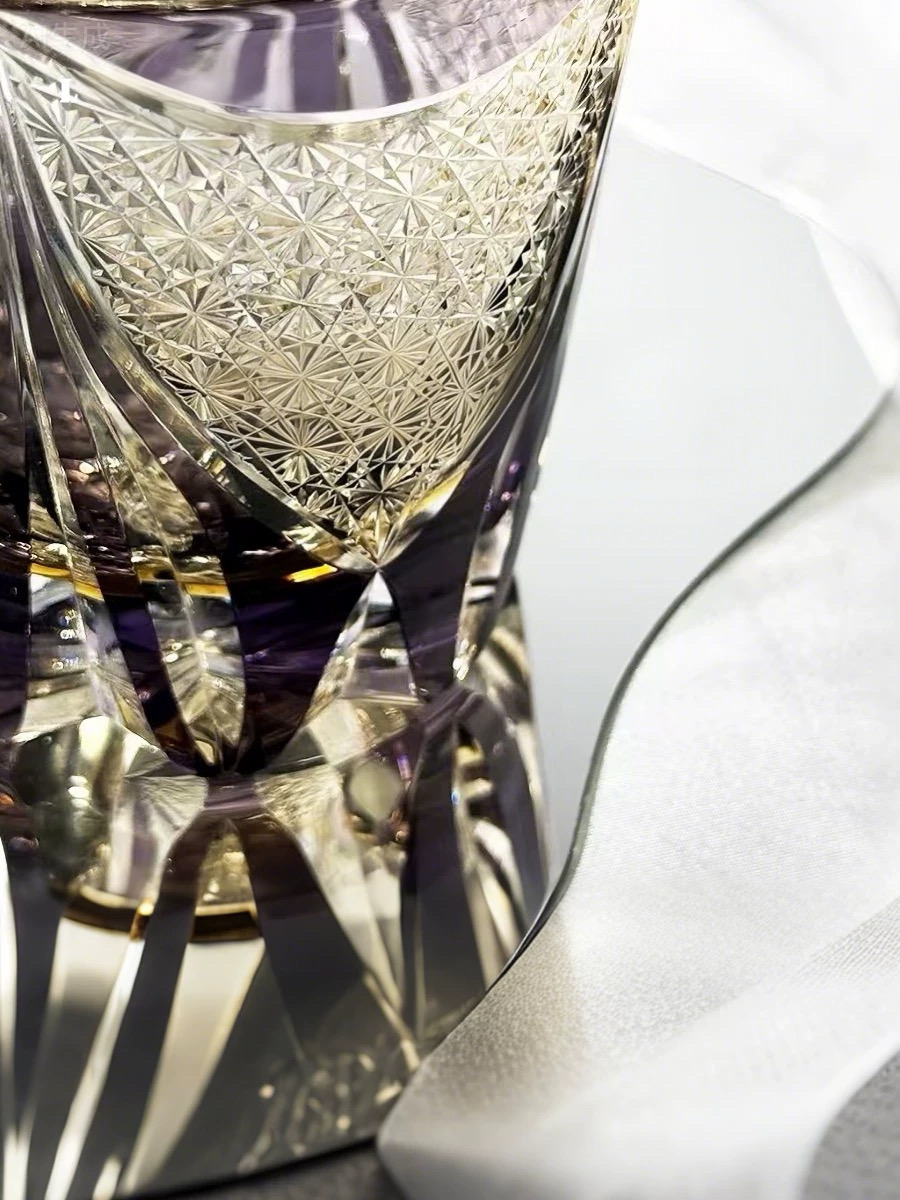 Hand-carved whiskey cup