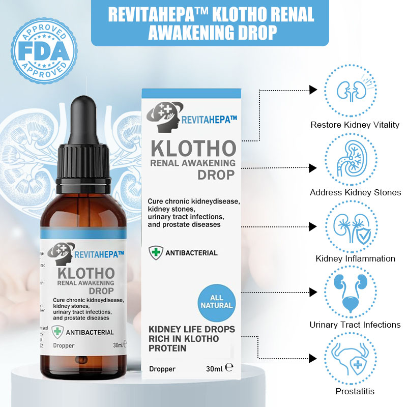 REVITAHEPA™ Klotho Renal Awakening Drop【Healthy 🥬, Pain-free 🌟, Non-recurrent 🏆】
