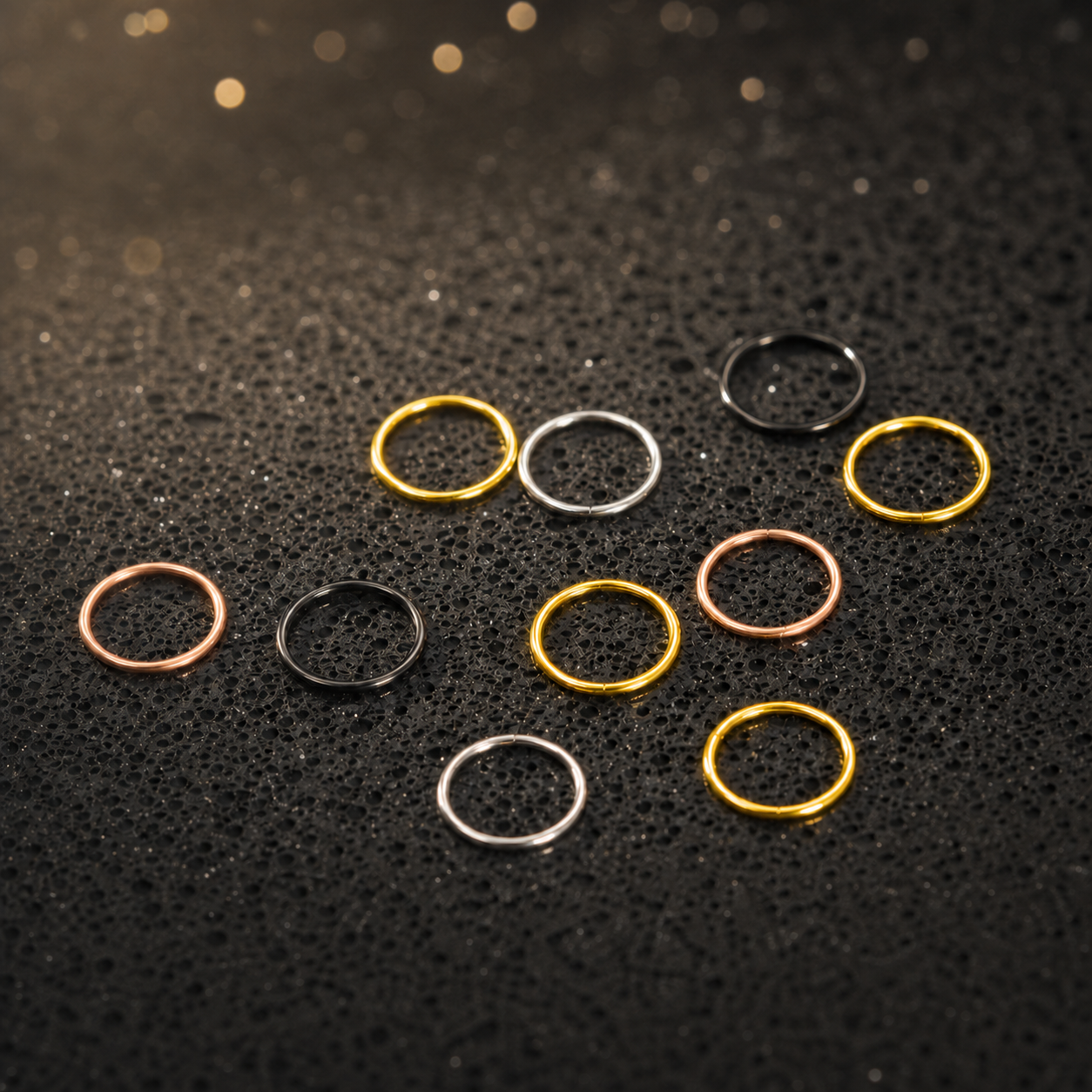 Seamless Clicker Hoop Earrings — Clean Shine, Easy Stacking