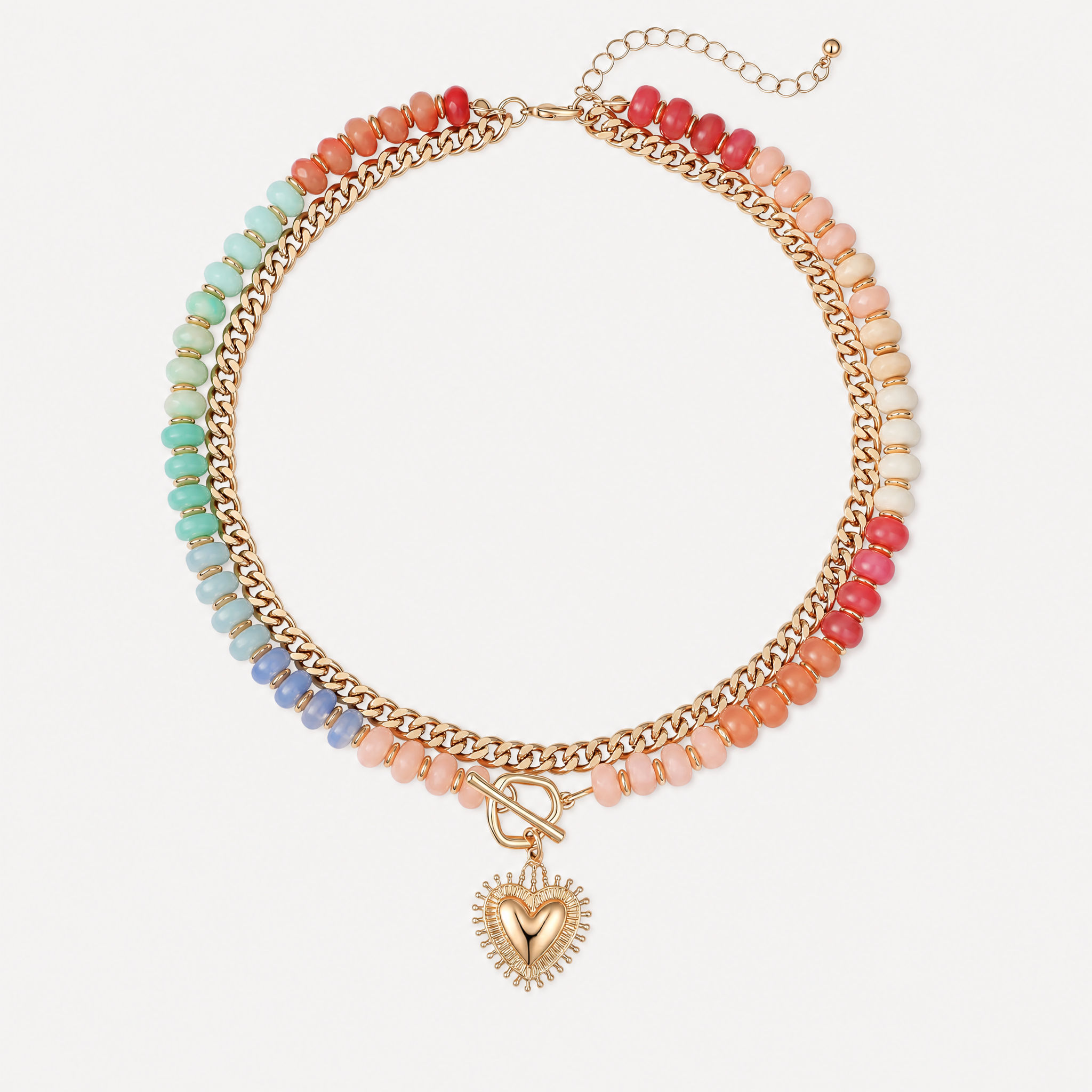Bohemian Layered Necklace — Color, Love & Free-Spirited Shine