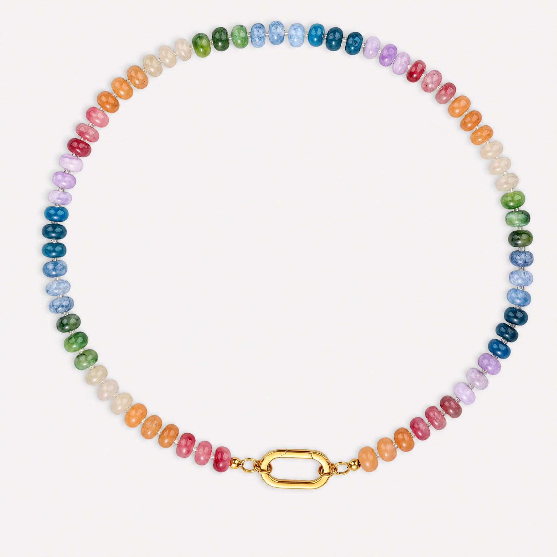 Colorful Beaded Necklace — A Little Rainbow for Every Day