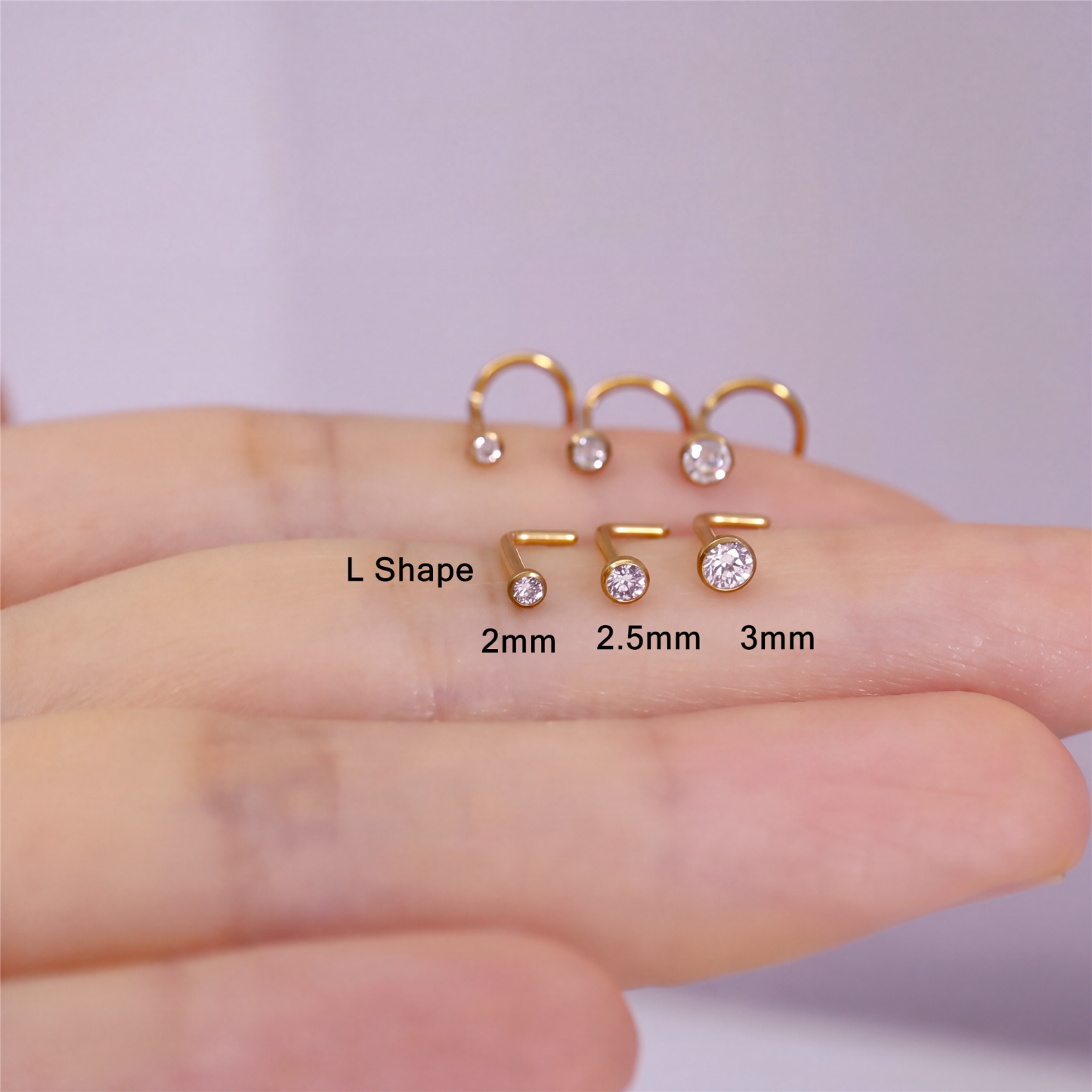 Bezel CZ Nose Stud — A Tiny Spark of Everyday Shine
