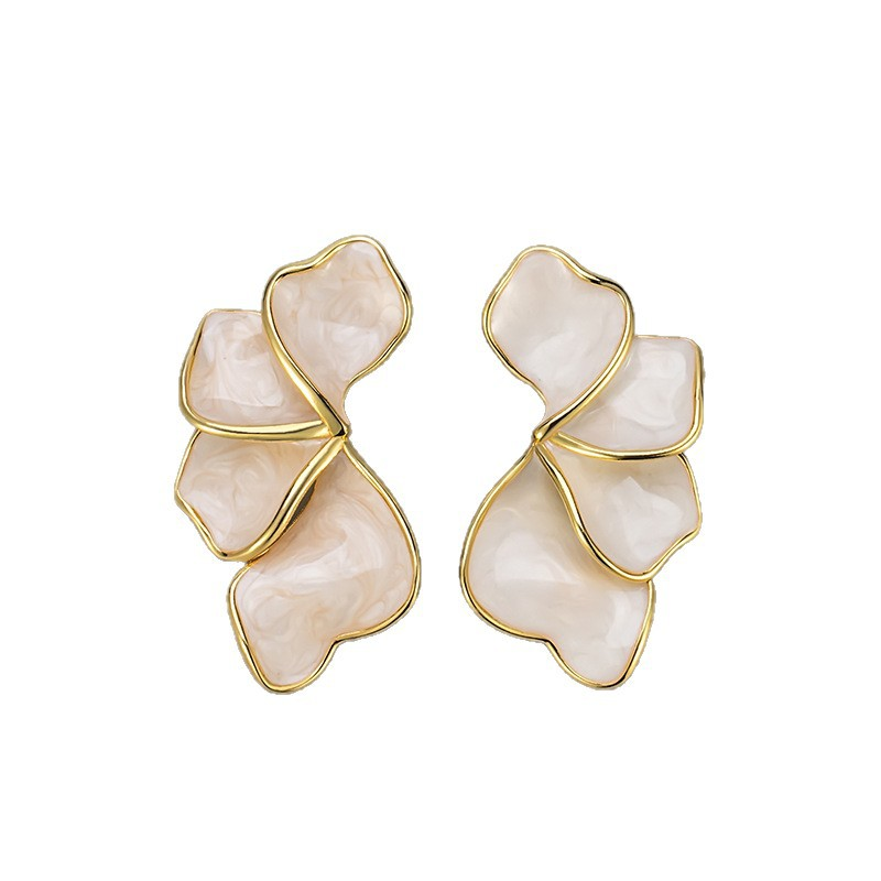 Floral Petal Earrings — Soft Romance in Bloom