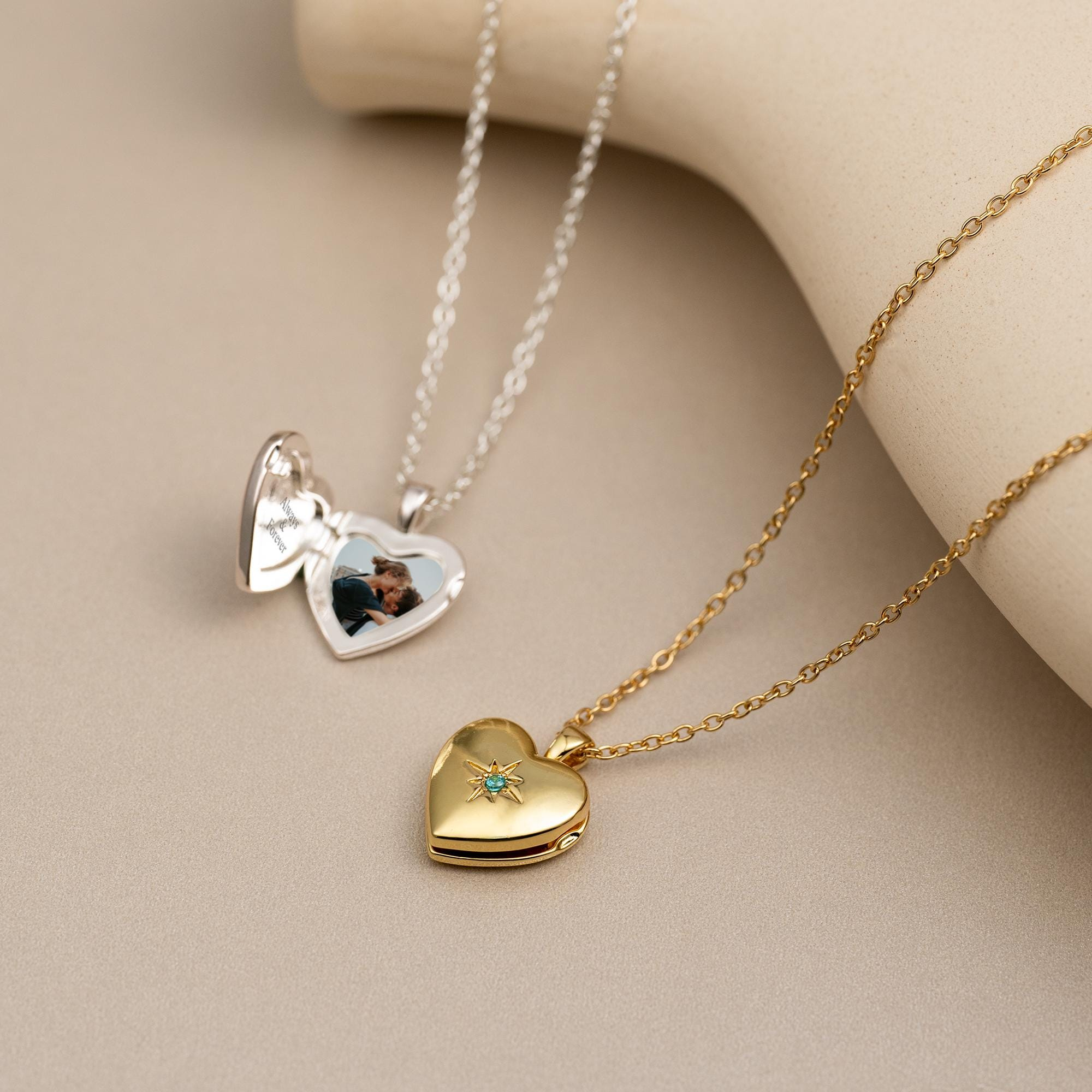Personalized Photo Locket Necklace — Forever Close to My Heart