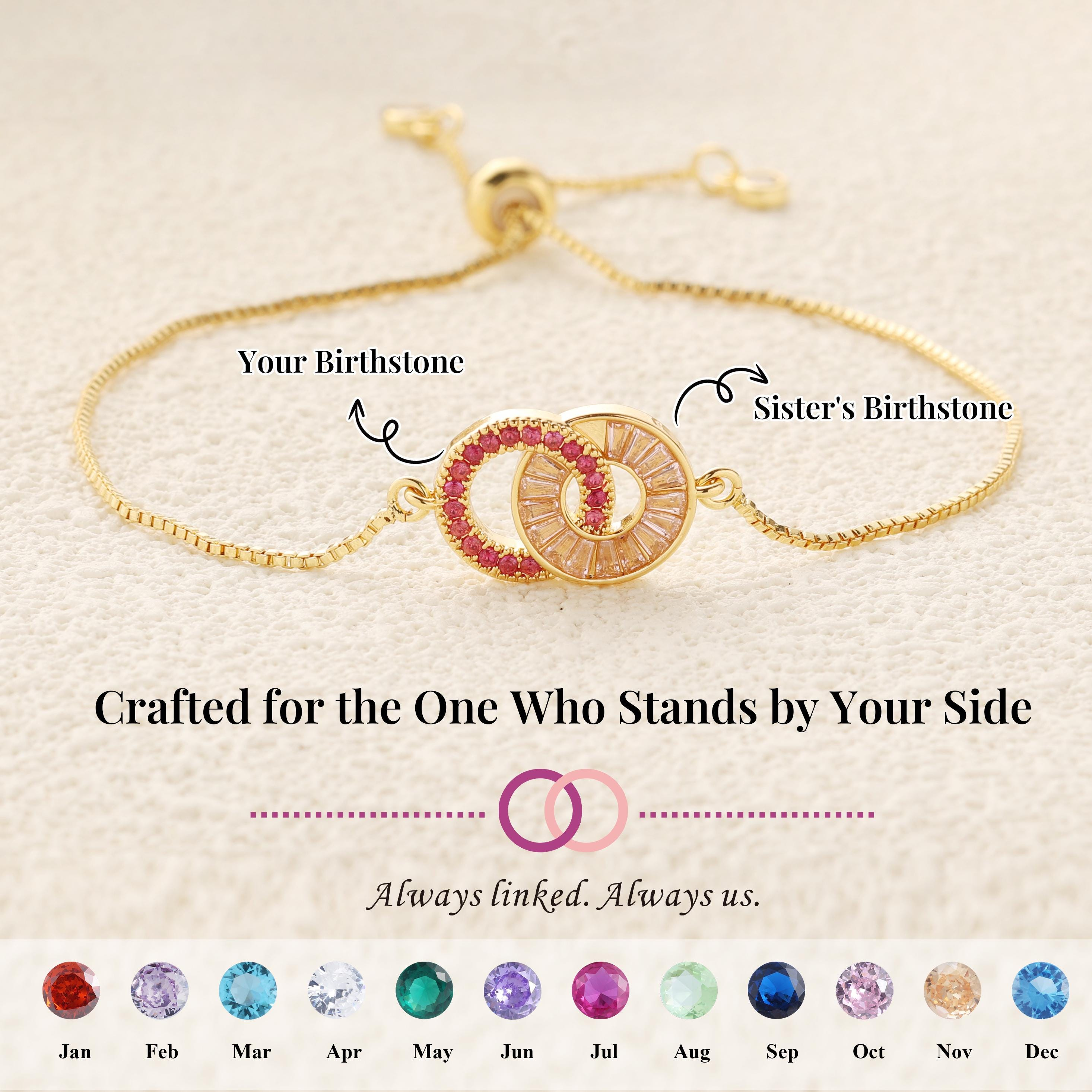 Sister Birthstone Bracelet — Forever Linked