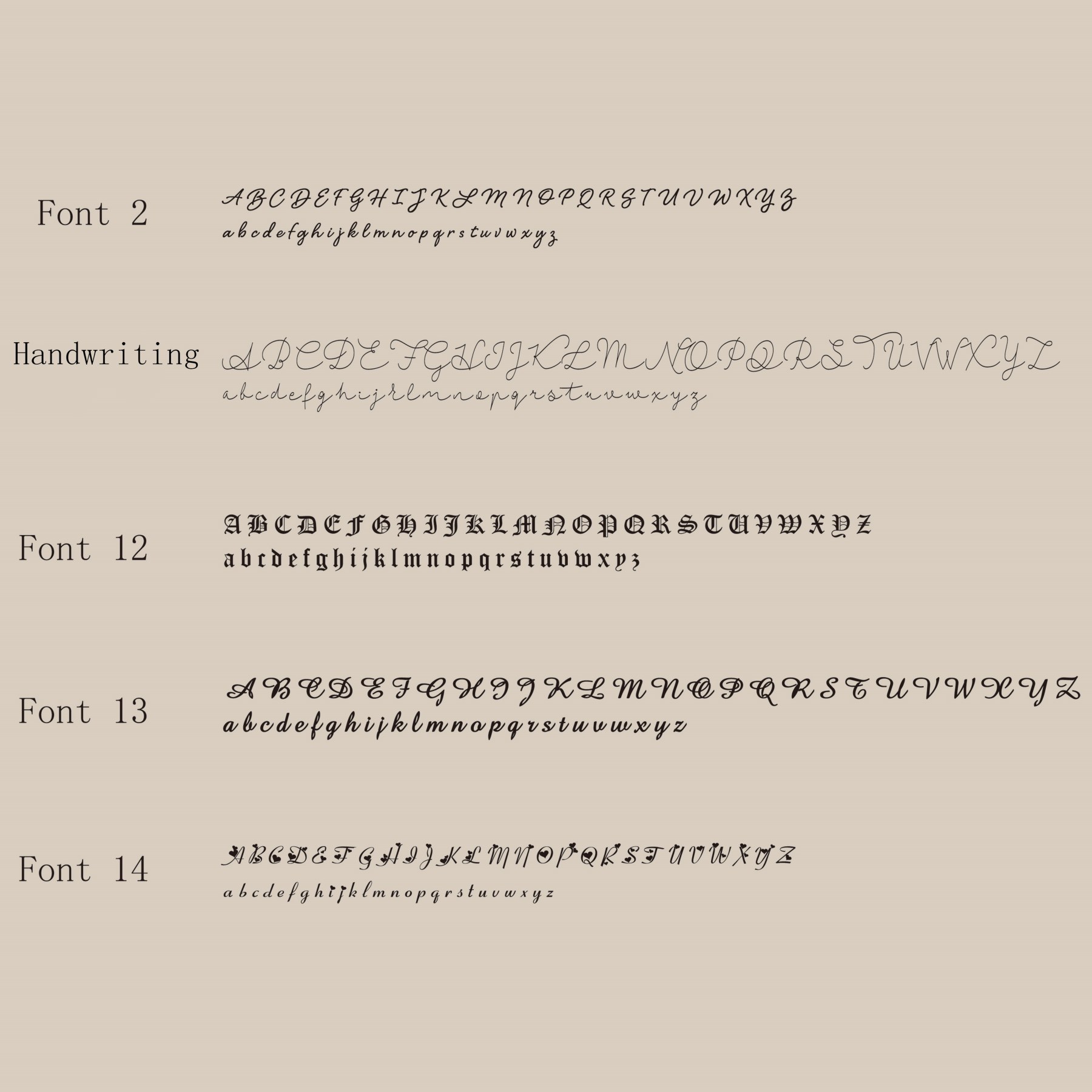 Personalized Multiple Name Necklace