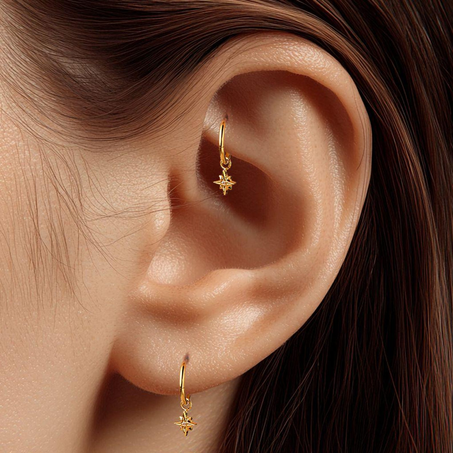 Fashion Dangle Earrings Gold Bow Drop Earrings For Women - Sparkly Ribbon Dangle Fashion Jewelry Gold Bow Drop Earrings Women Dangle Accessories