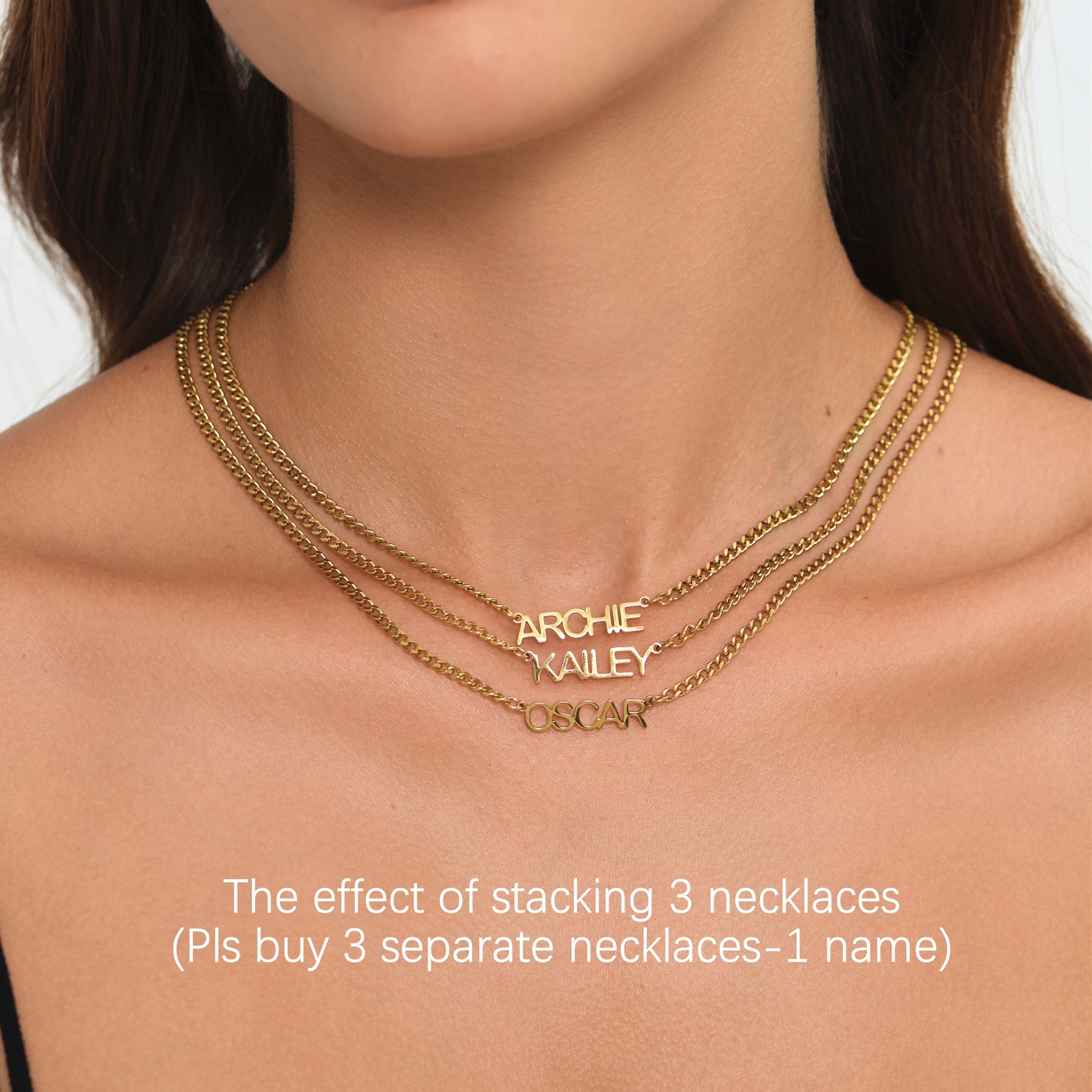 Personalized Name  Necklace (Capital Letters)