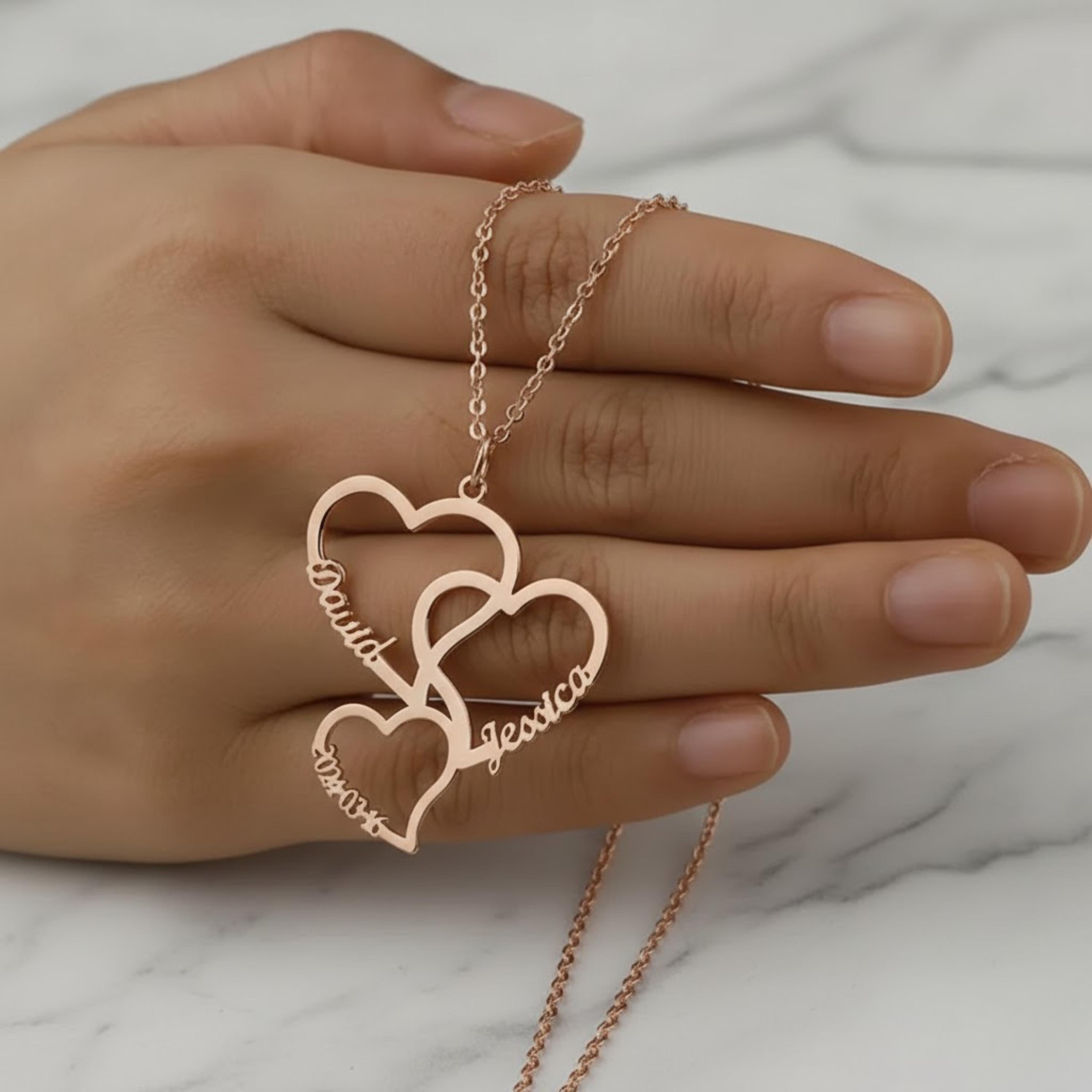 Personalized Family Necklace for Mom