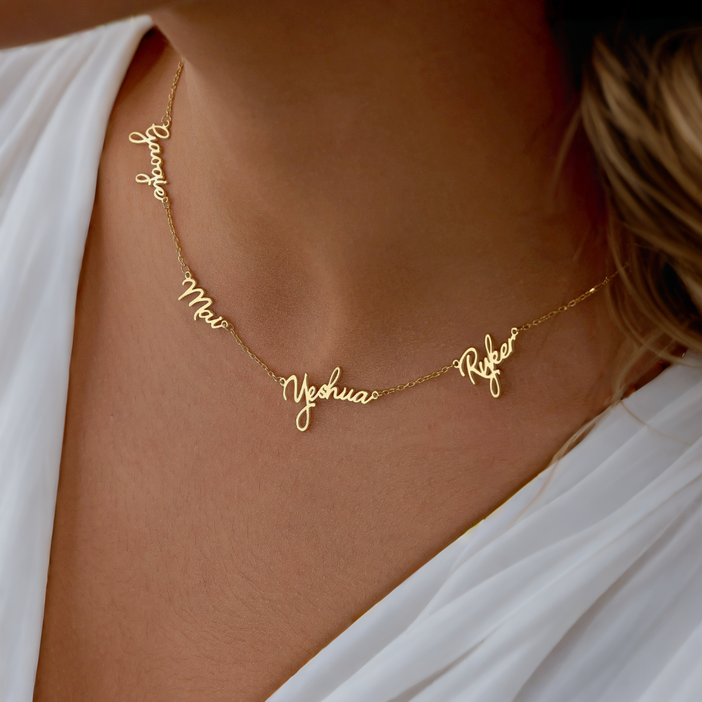 Personalized Multiple Name Necklace