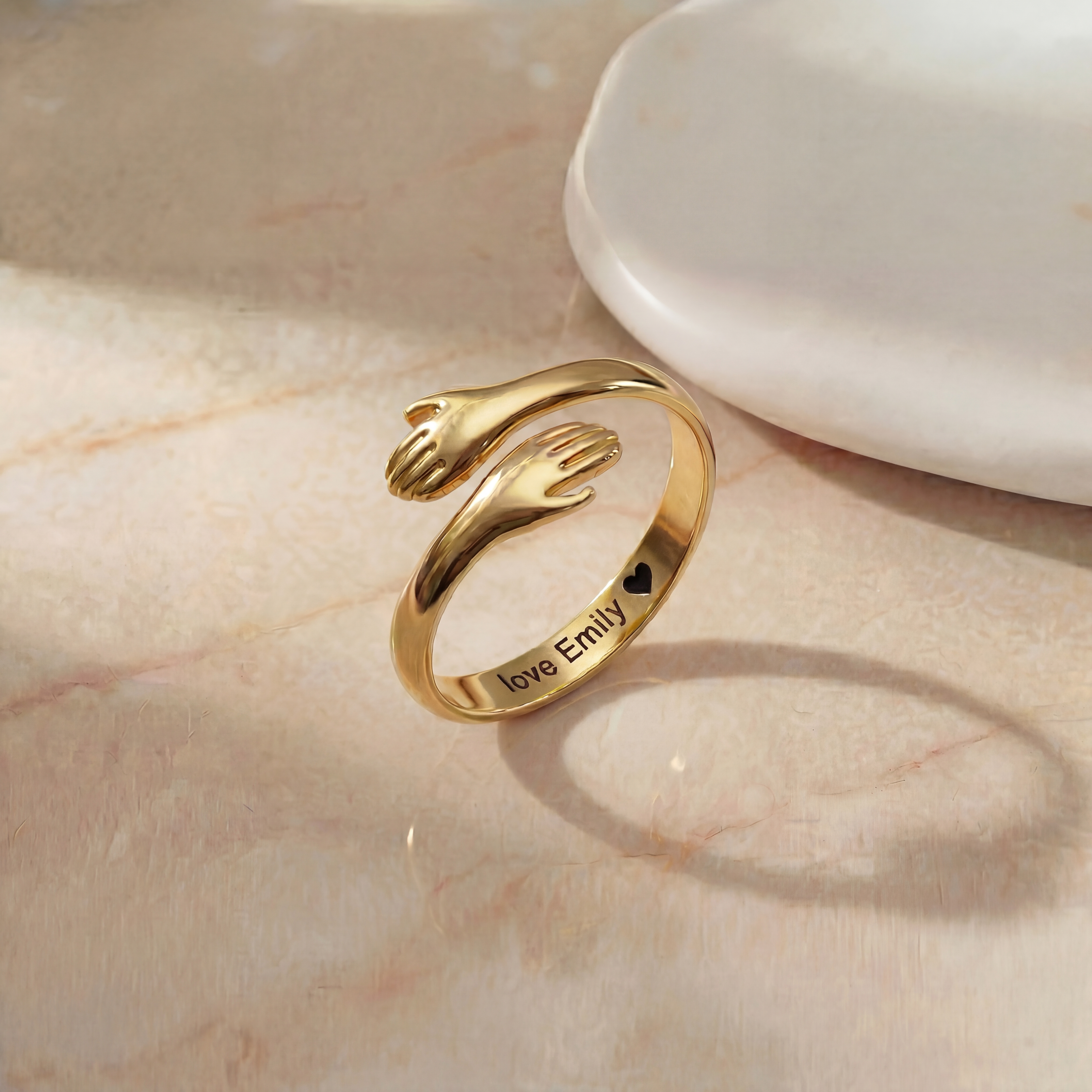 Personalized Hug Ring