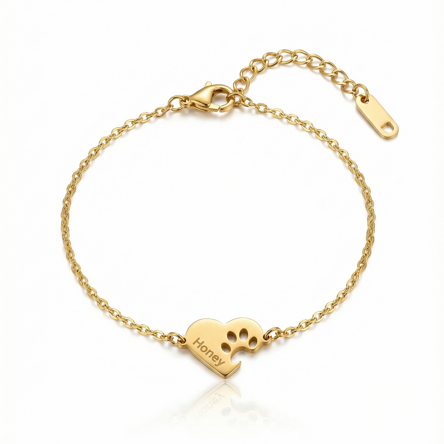 Personalized Paw Name Bracelet