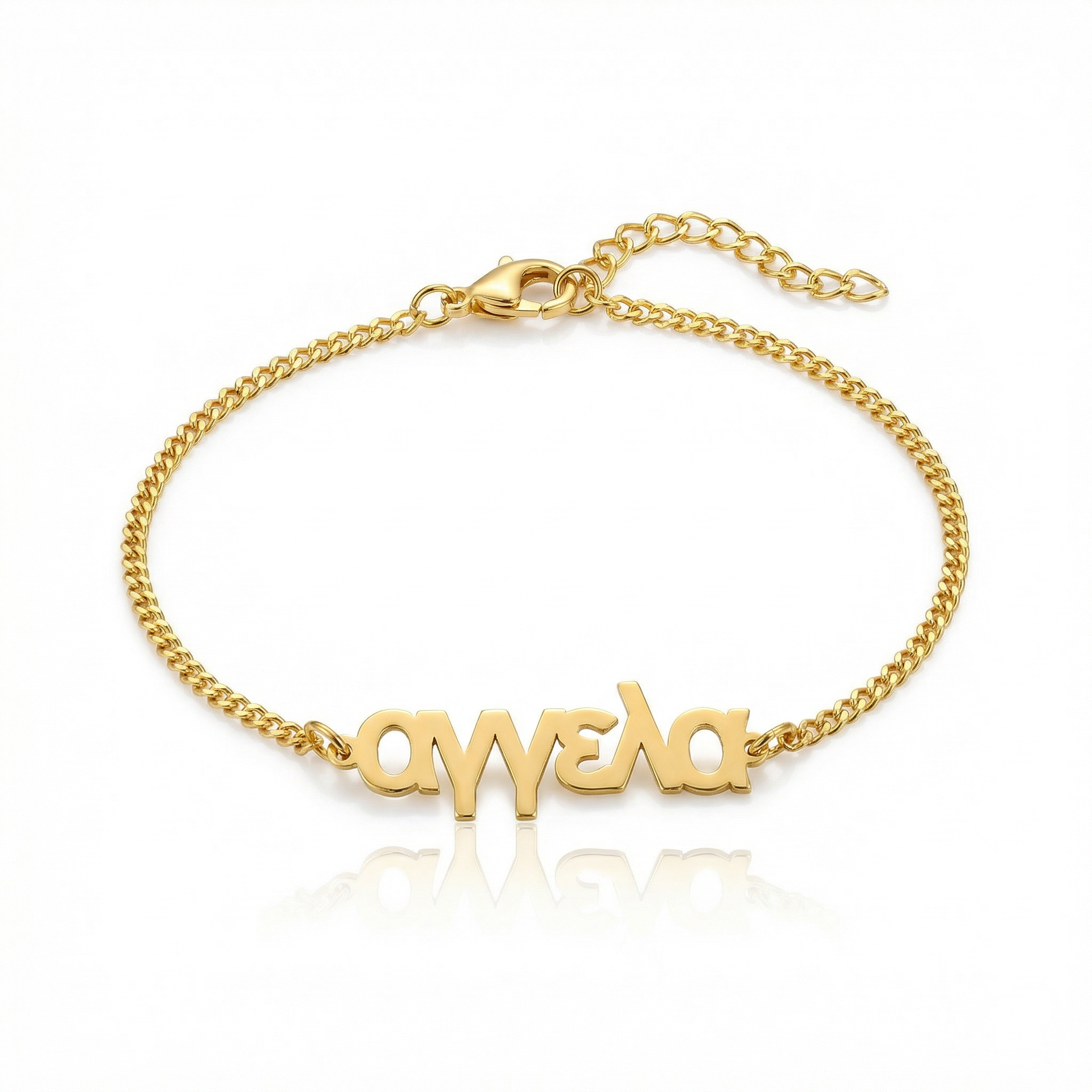 Personalized Greek Name Bracelet
