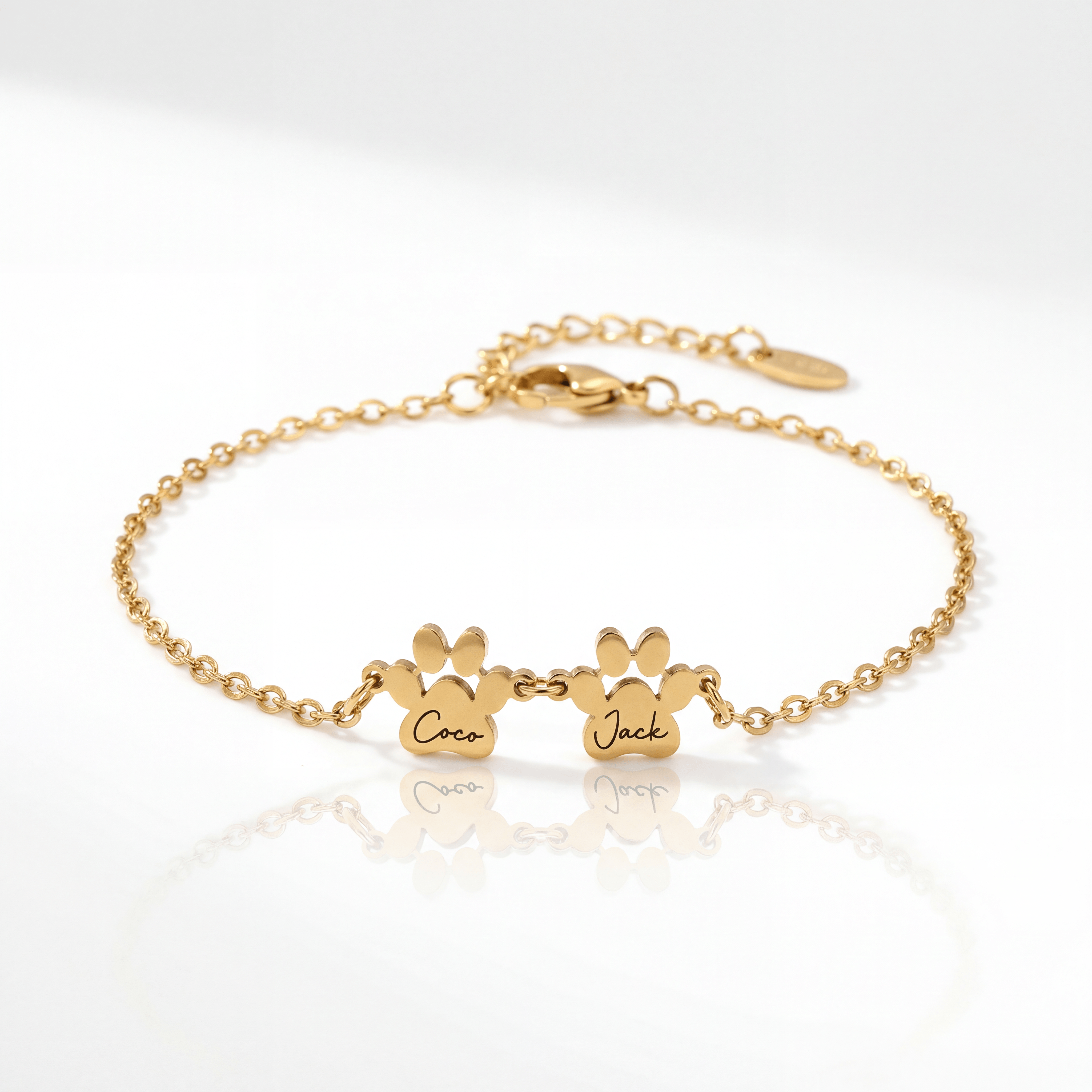 Personalized Paw Print Bracelet