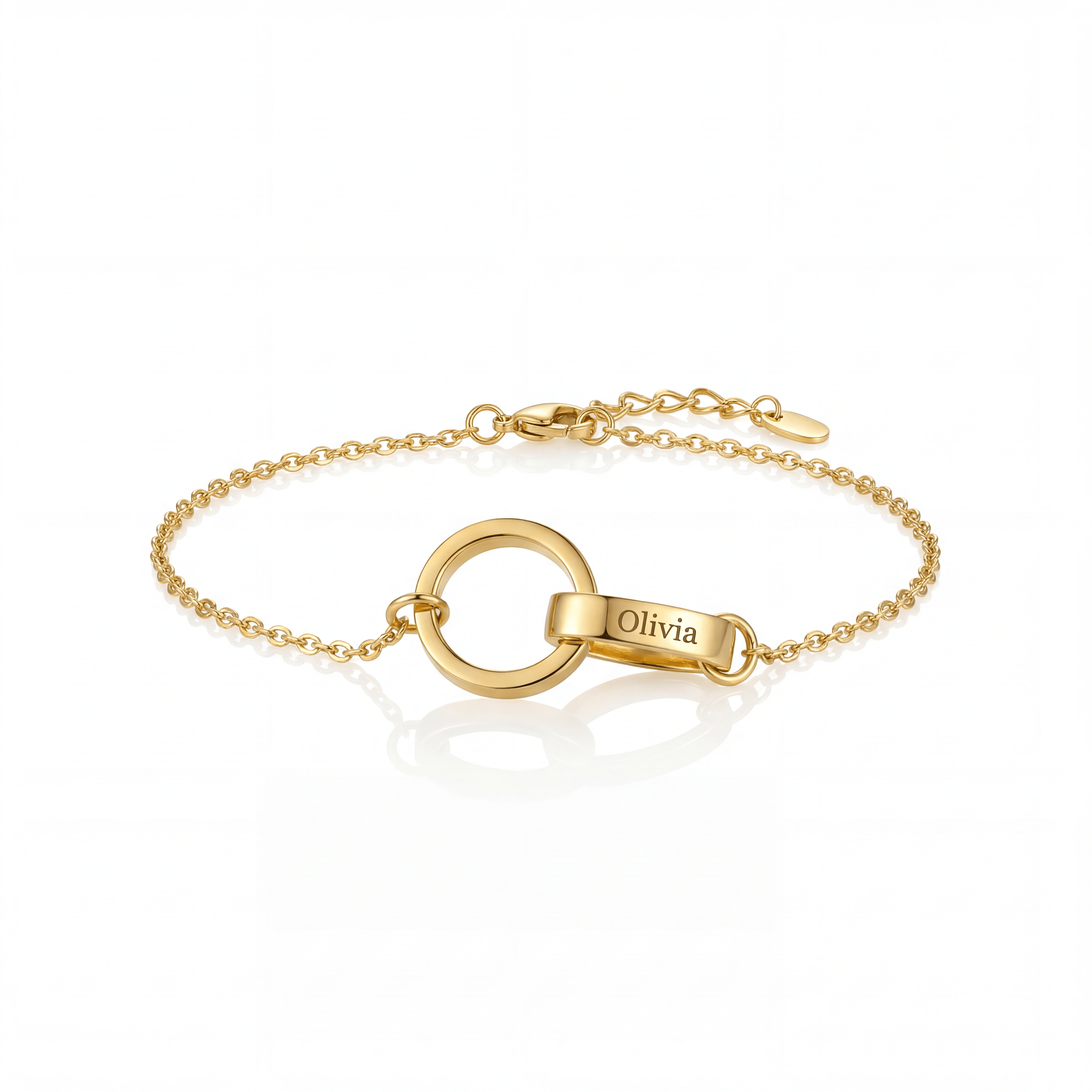 Personalized Circle Name Bracelet