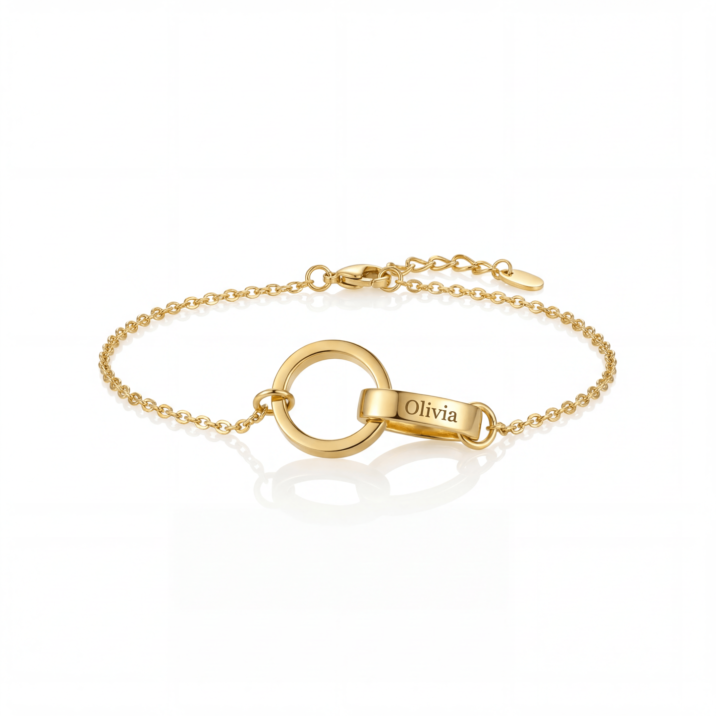 Personalized Circle Name Bracelet