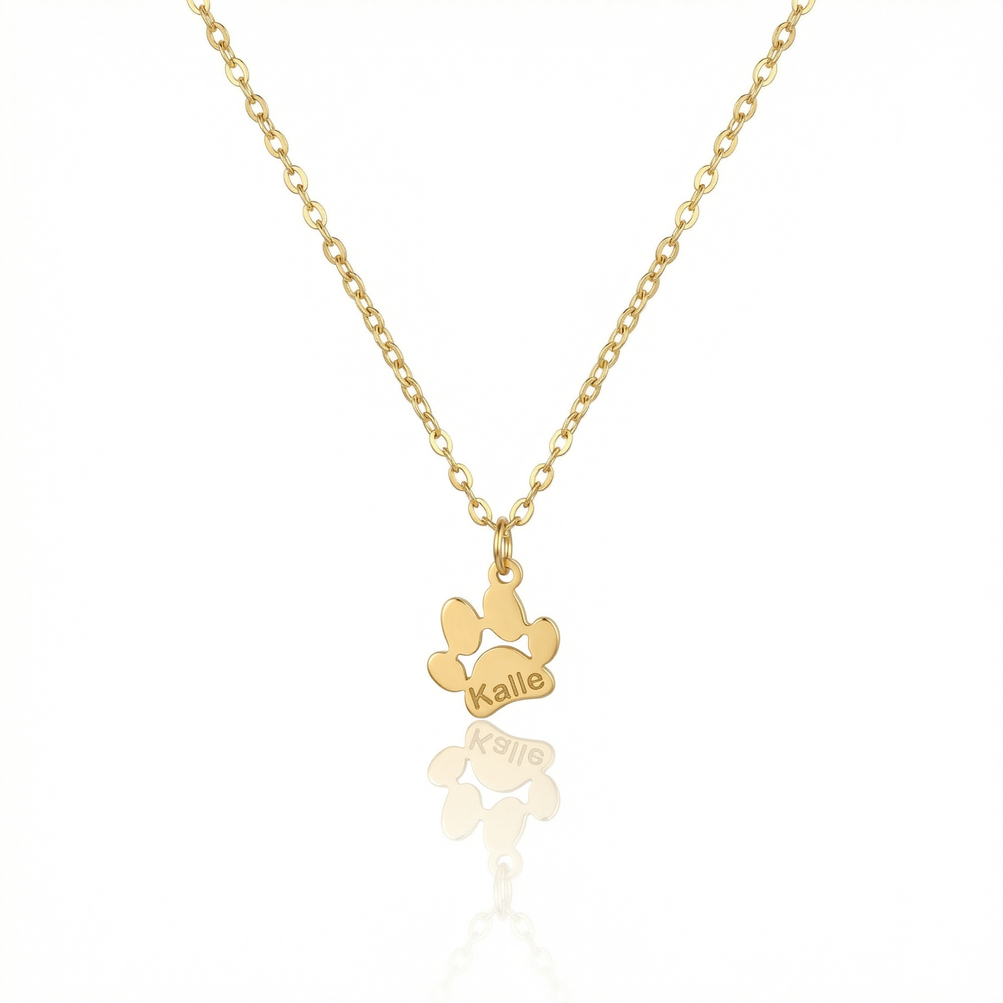 Paw Print Name Necklace (Or Bracelet)